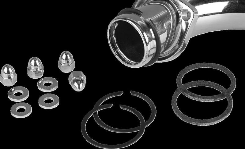 Avgaspackningar James Gasket JGI-65324-83-KW1 Mntgkit rostfri krom H-D 84-upp