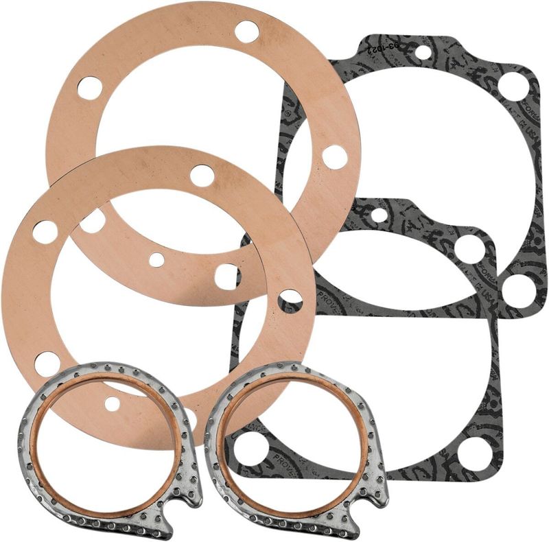 Packningssats topplock/cylinderfot/avgas S&S 90-1918 3-5/8" Shovelhead med 3-5/8" big bore