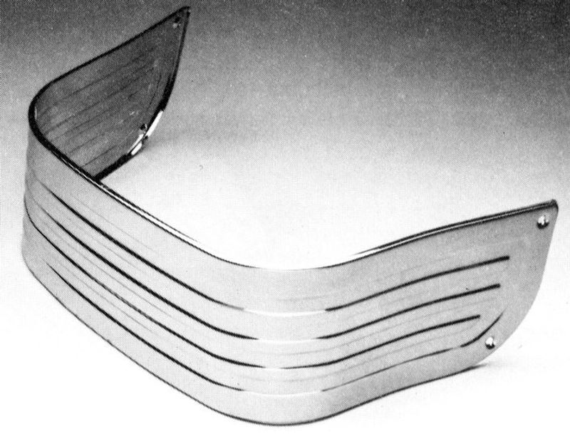 Fender trim, nedre, Hydraframskärm FL 49-84, kromad