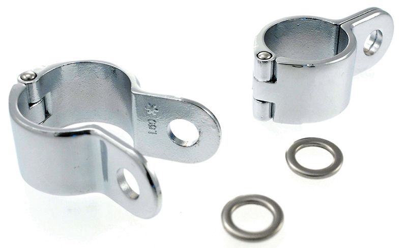 Ramklammer Magnum 1-1/2(38mm), 2-delad, kromad, Küryakyn