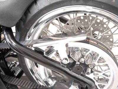 Beltskydd, övre, Shorty, Softail 86-upp, rostfritt, polerat