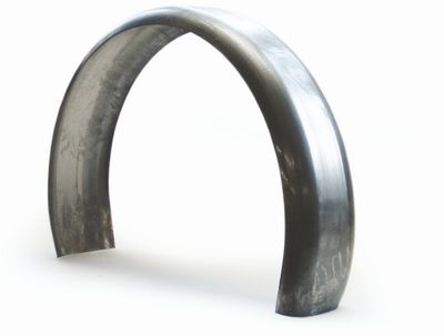 Framskärm 140x650mm, m. rundprofil (ämne)