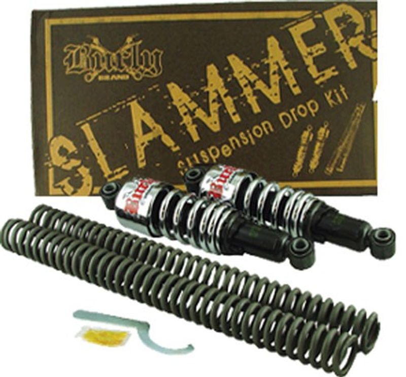 Sänkningssats Burly Brand krom Touring 80-13, FXR 84