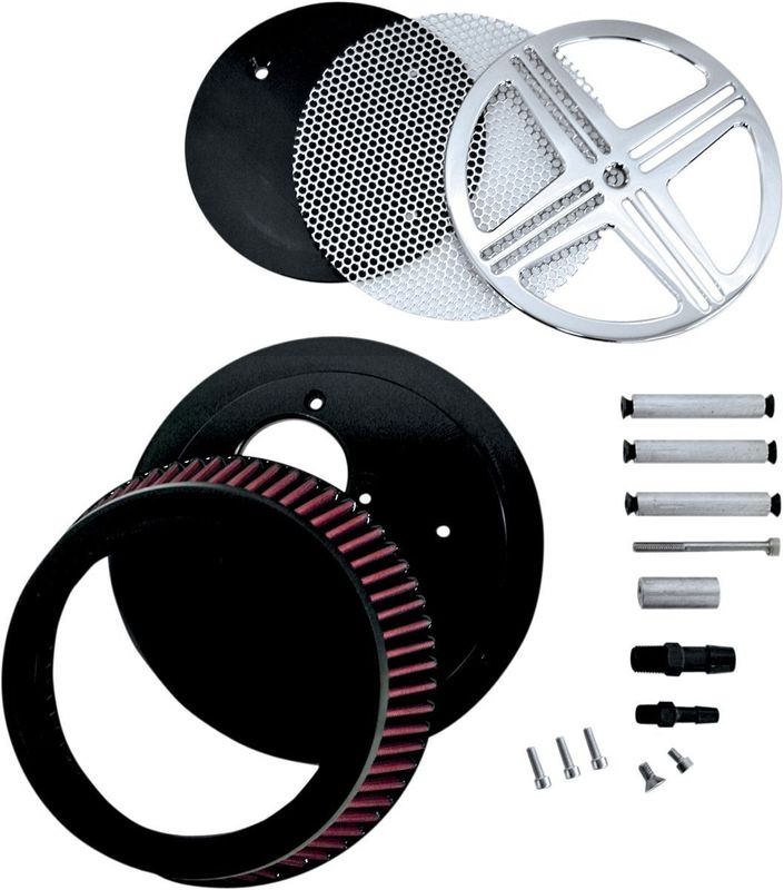 Luftfiltersats Baron VTX1300 Air krom Honda VTX 1300 C / VTX 1300 R 04-09