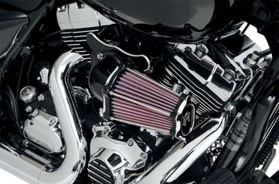 Luftfiltersats Performance Machine 0206-2050-BM PM FASTair CC svart Softail 16-17