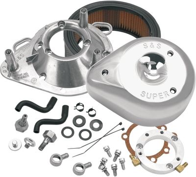 Luftfilter S&S 17-0450 krom CV carburetor all Big Twin m.fl.