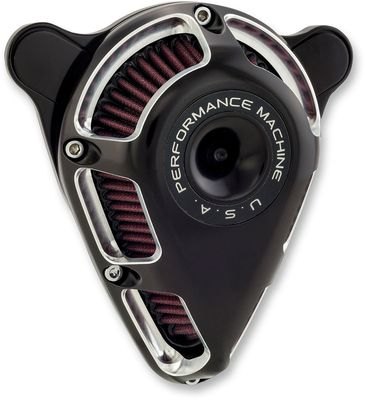 Luftfiltersats Performance Machine 0206-2114-BM PM Jet CC svart XL Sportster 91-22
