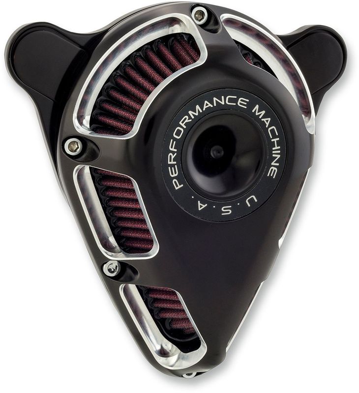 Luftfiltersats Performance Machine 0206-2114-BM PM Jet CC svart XL Sportster 91-22