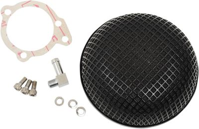 Luftfiltersats Drag Specialties 14-0110SSSB Bob Retro-Style svart Softail 01-07