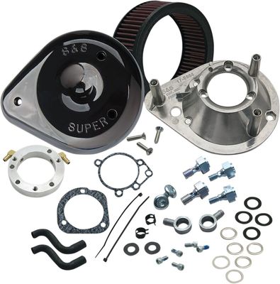 Luftfilter S&S 170-0181A Teardrop svart CV carburetor all Big Twin m.fl.