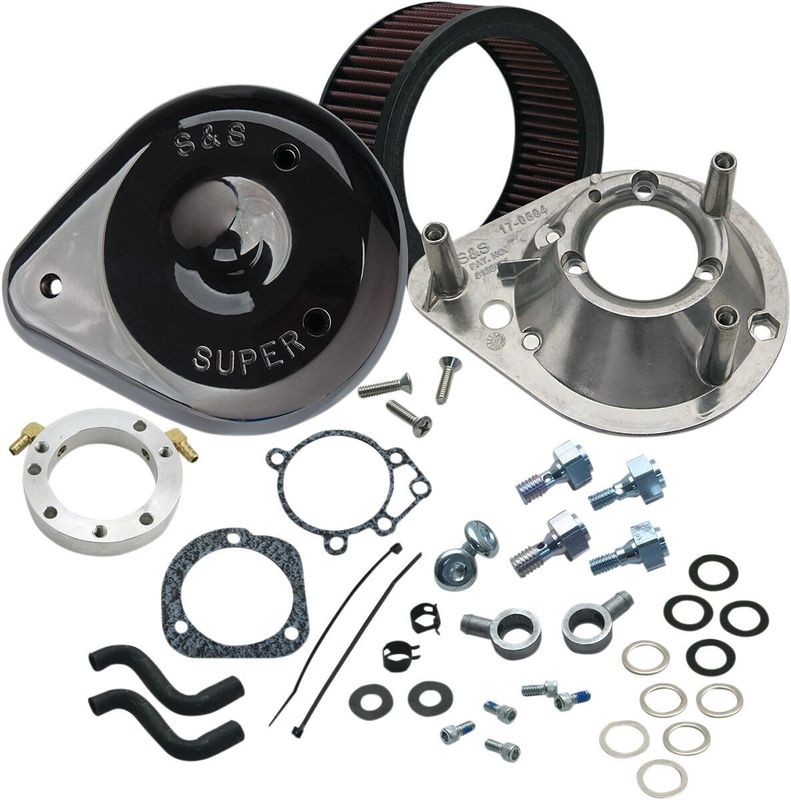 Luftfilter S&S 170-0181A Teardrop svart CV carburetor all Big Twin m.fl.