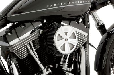 Kåpa luftfilter Vance & Hines VO2 skalle krom