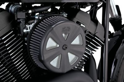 Kåpa luftfilter Vance & Hines VO2 skalle svart