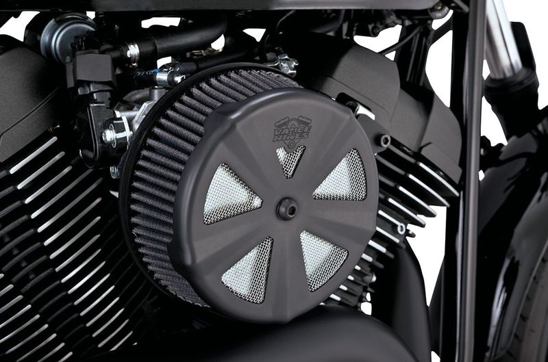 Kåpa luftfilter Vance & Hines VO2 skalle svart