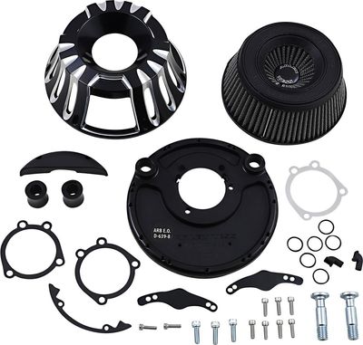 Luftfiltersats Arlen Ness 18-931 Deep Cut CC svart XL Sportster 91-22