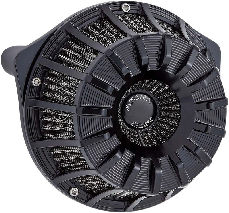 Luftfiltersats Arlen Ness 15SPK Inverted Sportster 91-22 svart