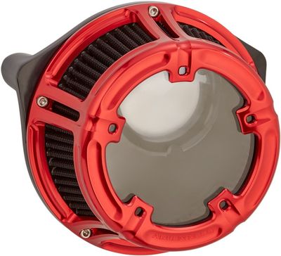 Luftfilter Arlen Ness 18-172 Method klar röd H-D 99-17