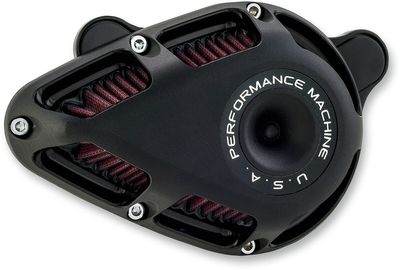 Luftfiltersats Performance Machine 0206-2140-SMB PM Jet Ops svart Softail 18-24