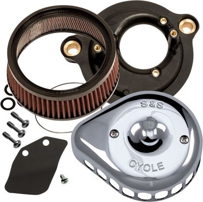 Luftfiltersats S&S 170-0435C Teardrop krom Softail 18-24