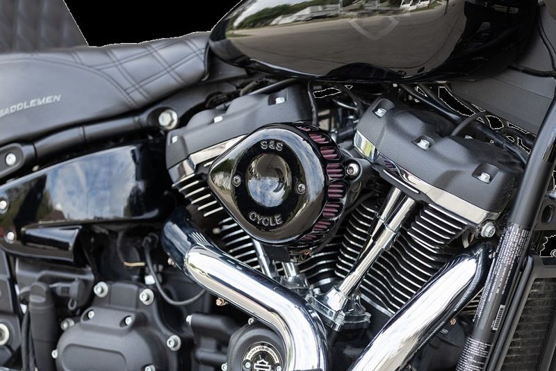 Luftfiltersats S&S 170-0436C Teardrop svart Softail 18-24