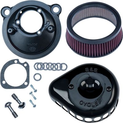 Luftfiltersats S&S 170-0440C Teardrop blanksvart XL Sportster 07-22