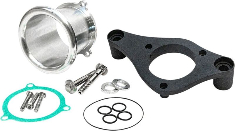 Insugstratt med bakplatta Feuling 3" 62mm svart anodiserad Softail 18-24