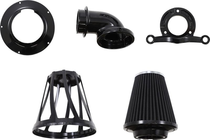 Luftfilter Arlen Ness 600-073 Monster Sucker Allbl svart H-D 08-17