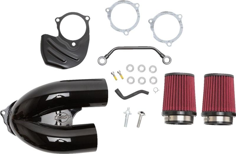 Luftfiltersats S&S 170-0567A svart H-D 17-upp