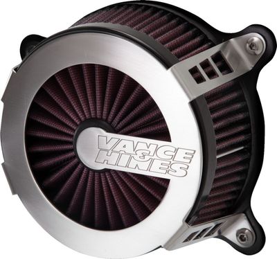 Luftfiltersats Vance & Hines VO2 Cage Fighter borstat rostfritt Softail 16-17