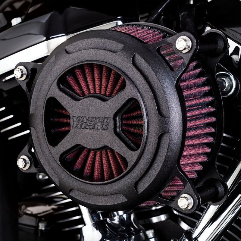 Luftfiltersats Vance & Hines VO2 struktursvart XL Sportster 91-22