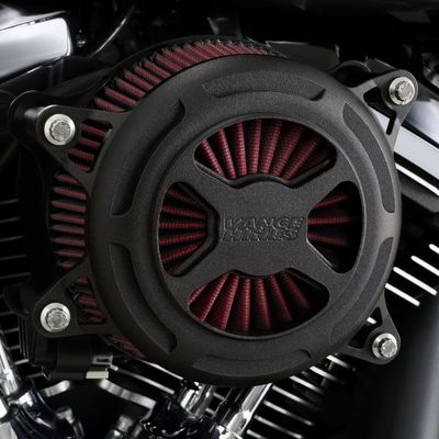 Luftfiltersats Vance & Hines VO2 struktursvart Softail 18-24