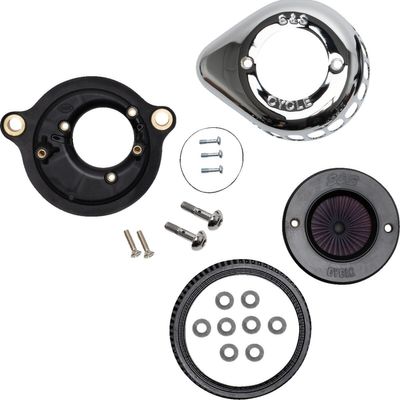 Luftfiltersats S&S 170-0717A Air Stinger Stealth krom Softail 18-24