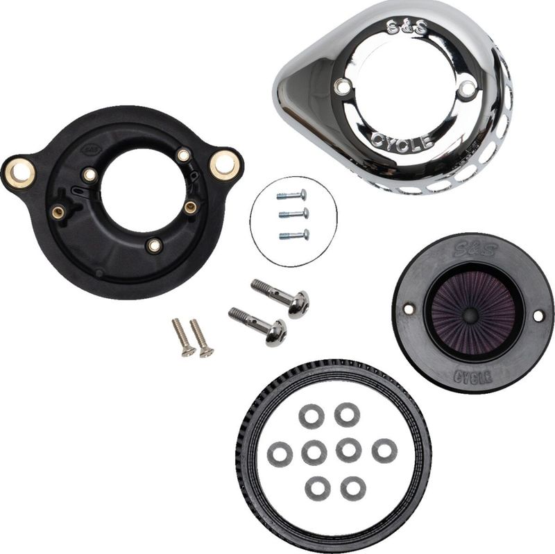 Luftfiltersats S&S 170-0717A Air Stinger Stealth krom Softail 18-24