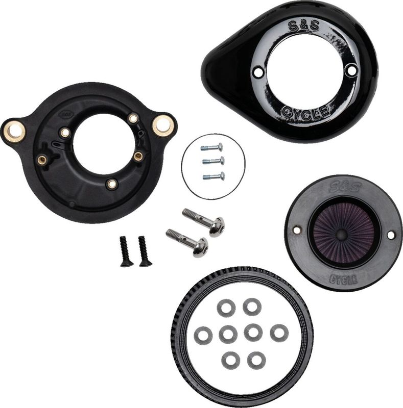 Luftfiltersats S&S 170-0718A Air Stinger Stealth svart Softail 18-24