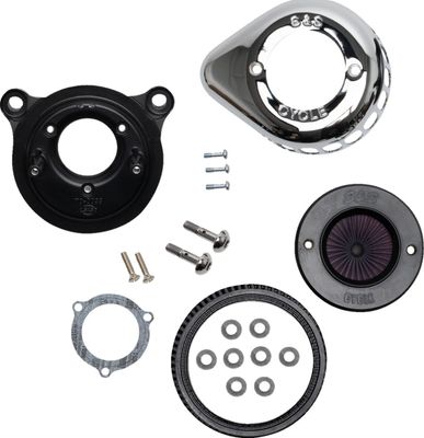 Luftfiltersats S&S 170-0721A Air Stinger Stealth krom Softail 00-15