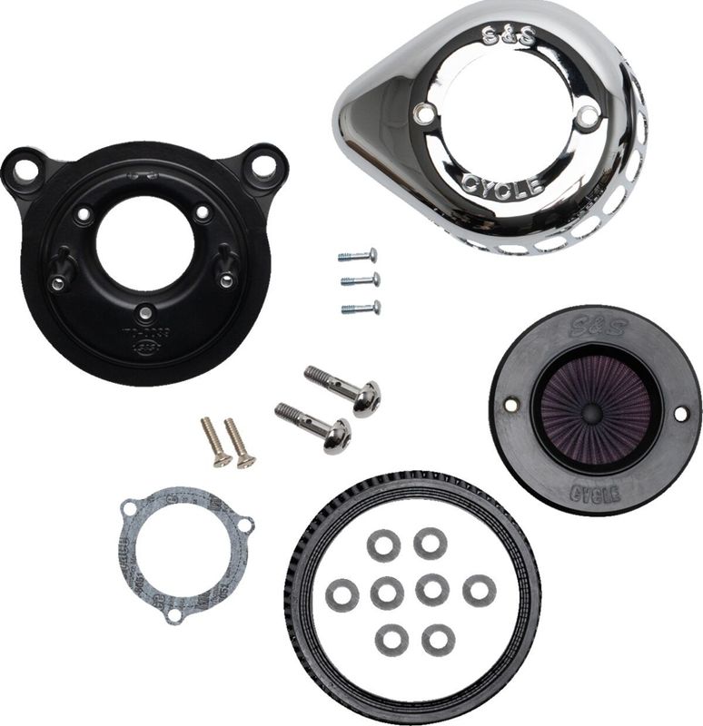 Luftfiltersats S&S 170-0721A Air Stinger Stealth krom Softail 00-15