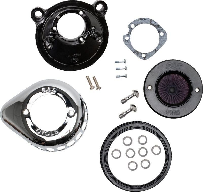 Luftfiltersats S&S 170-0725A Air Stinger Stealth krom XL Sportster 07-22