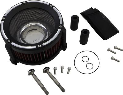 Luftfilter Trask TM-1020RC Assault aluminium svart H-D 07-17
