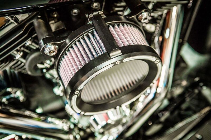 Luftfilter Trask TM-1020RC Assault aluminium svart H-D 07-17