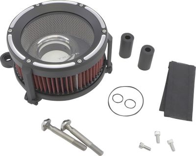 Luftfilter Trask TM-1021RC Assault aluminium svart H-D 93-17