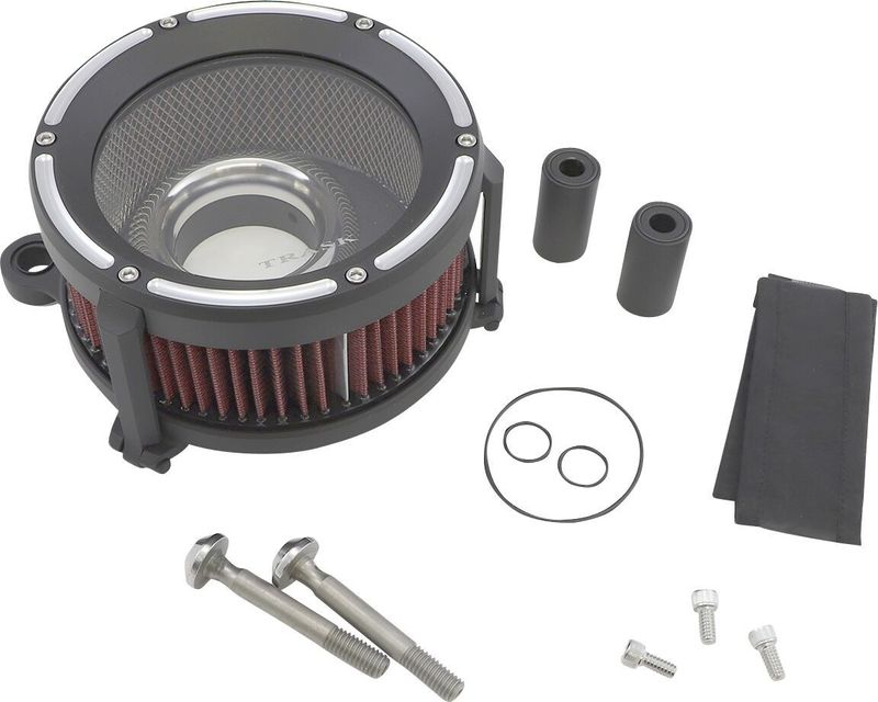 Luftfilter Trask TM-1021RC Assault aluminium svart H-D 93-17