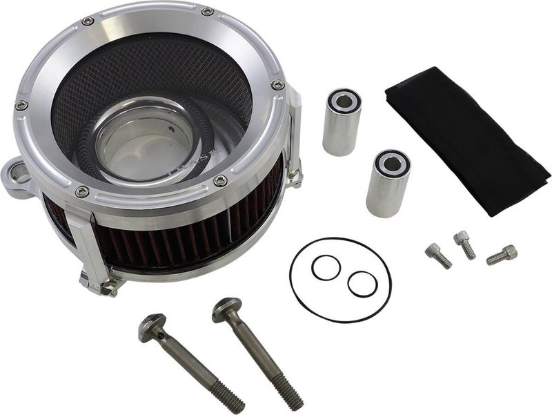 Luftfilter Trask TM-1021R Assault aluminium obehandlad H-D 93-17