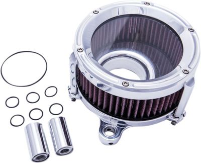 Luftfiltersats Trask Performance TM-1023CH Assault krom Softail 18-24