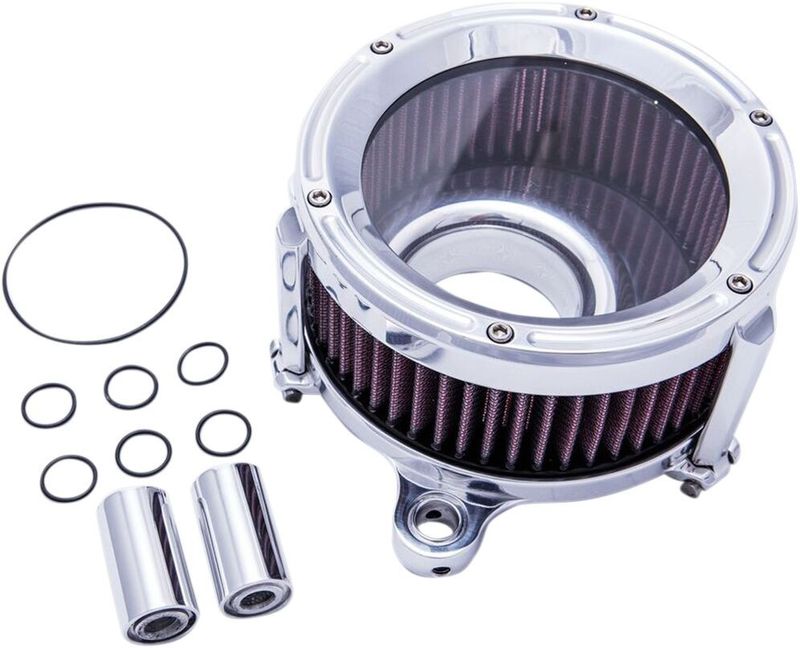 Luftfiltersats Trask Performance TM-1023CH Assault krom Softail 18-24