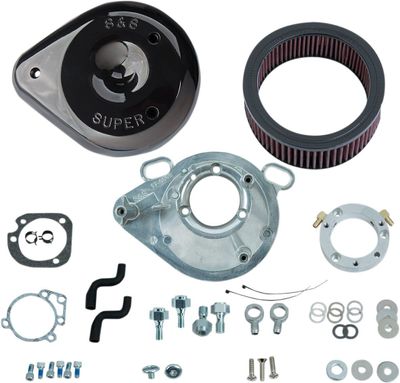 Luftfilter S&S 170-0304B Teardrop svart H-D 01-17