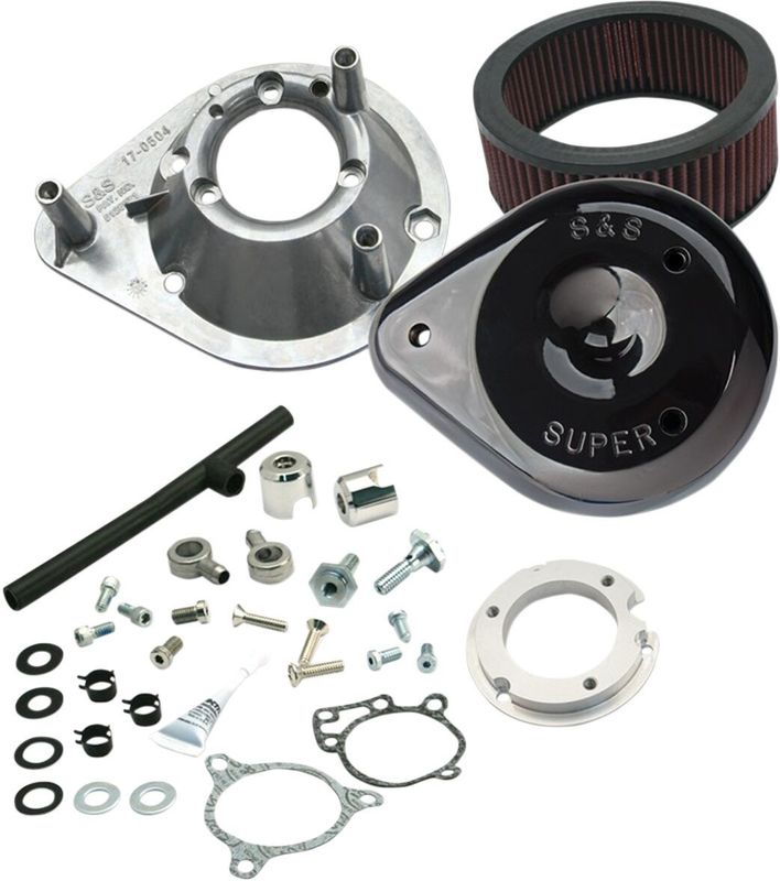 Luftfilter S&S 17ST Teardrop svart H-D 08-17
