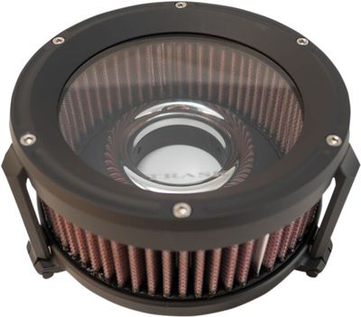 Luftfiltersats Trask Performance TM-1021BK Assault svart CV carburetor Big Twin. m.fl.