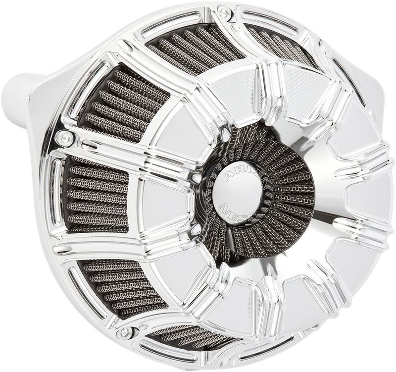 Luftfiltersats Arlen Ness 10-GAUGE krom Softail 18-24