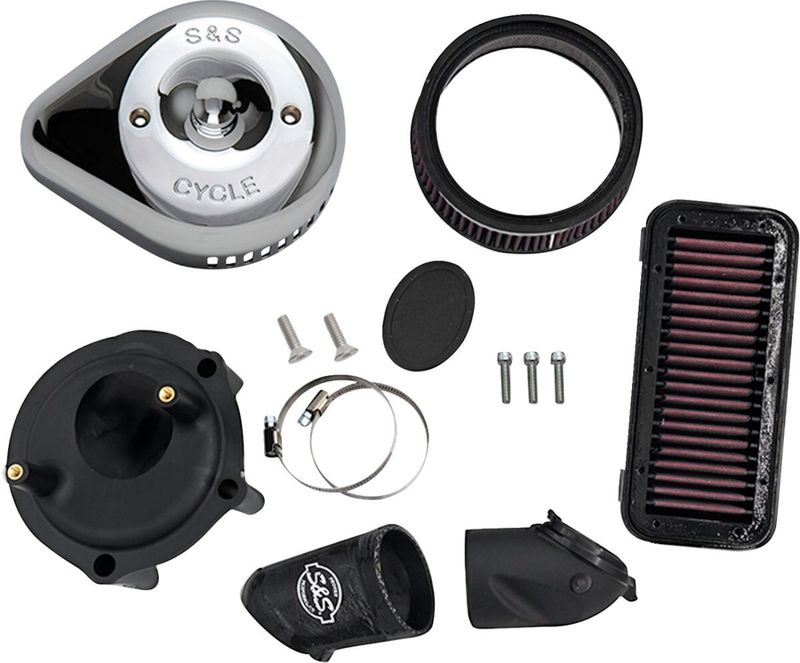 Luftfiltersats S&S 170-0827 Cover krom Indian 20-upp