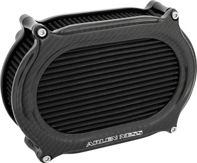 Luftfiltersats Arlen Ness 600-219 2 Oval kolfiber